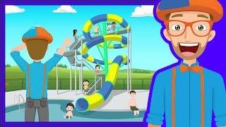 The Theme Park Song by Blippi | Amusement Park for Children