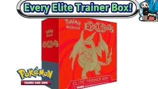 Opening Every Elite Trainer Box Made - XY Evolutions Charizard - Pokemon TCG Unboxing