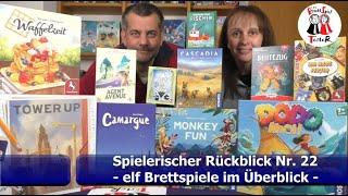 Spielerischer Rückblick Nr. 22 - elf Brettspiele im Überblick - Brettspiel - Die Brettspieltester