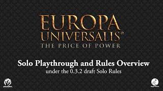 Rules Overview and Solo play | Europa Universalis: The Price of Power