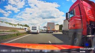 ALARMIERUNG IN VOLLSPERRUNG! Einsatzfahrt durch Rückstau auf A2 [EINSATZFAHRT INSIDE VIEW]