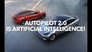 Autopilot 2.0 is artificial intelligence and Tesla HUD!  | Model 3 Owners Club