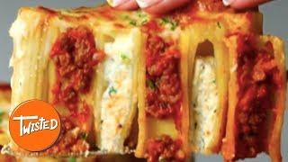 How To Make A Lasagna Stuffed Rigatoni Pie | Twisted