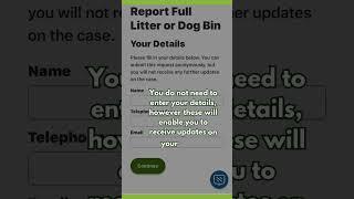 How to Report Fly-tipping, Litter, and Over-flowing bins on the North Ayrshire Council website.