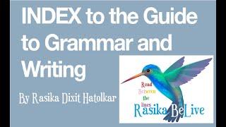 28RB Video topic English Grammar index