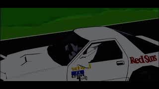 Takahashi Riosuke from Initial D drifting in FR Legends