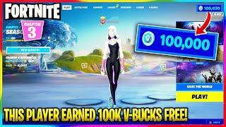 This player earned 100k VBucks for FREE!  | #shorts