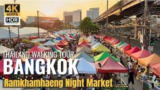 [BANGKOK] Ramkhamhaeng Night Market "Hidden Gems Thai Street Food & Halal Food" | Thailand [4K HDR]