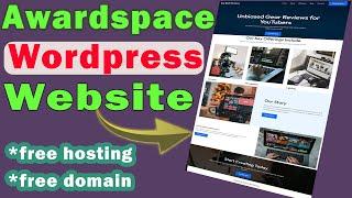 Awardspace free web hosting wordpress (FREE FOR LIFETIME)