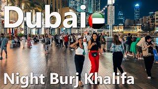 Nightlife Burj Khalifa Dubai Center of Attraction 4K