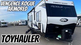 New Look Toy hauler Rogue Armored || New 2025 Forest River RV Vengeance 26L140