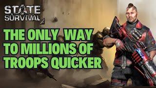 GET MILLIONS OF TROOPS QUICKER WITH THIS METHOD | STATE OF SURVIVAL