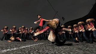 Scout VS  Zombies (TF2 Gmod with 15 ai)