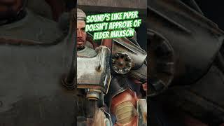 Piper doesn't like Elder Maxson #fallout4 #bethesda