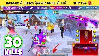 OMG! RICH PRO SHOCKED AFTER MY 1HP JIGGLE CLUTCH IN BGMI / PUBG MOBILE GAMEPLAY - CRAZY GAMER