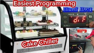 ELIWELL ID974 DIGITAL THERMOSTAT PROGRAM TO  CAKE CHILLER