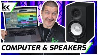 How To Connect Computer To Studio Monitors / Speakers