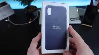 Стоит ли покупать фирменный кожаный чехол для iPhone X от Apple - Leather Case Обзор