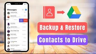 How to Save Contacts to Google Drive - Backup and Restore Both