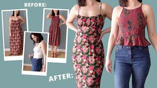 Spring THRIFT FLIP | Making clothes fit my style (and my body) better!