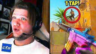 S1MPLE SHOWS HIS 100% HEADSHOT ONLY AIM IN CS2! COUNTER-STRIKE 2 IS BROKEN! CSGO Twitch Clips