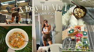 ASMR VLOG | A Day in My Life (Gym, Uni, Skincare, Healthy Recipes) (Whispered Voiceover)