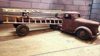 Reviving The Alluring Spirit Of A Vintage Structo Diamond T  fire Truck Through Restoration!