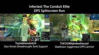 Infected Space Elite Splitscreen Run - 1.3M Cannon (mbwhiscool) w/ Support Tank