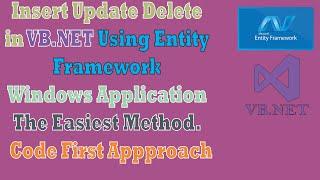 insert update delete with entity data model in vb.net | Code First Approach