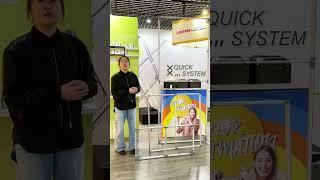 Fabric Display, Free-standing, Modular,Portable Flextile Display, foldable textile display#Flextile
