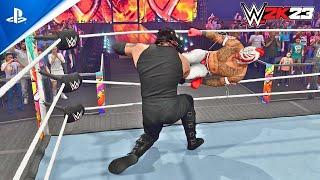 Watch WWE 2k23 Main Event: Undertaker vs. Rey Mysterio | Extreme Rules Warfare Gameplay