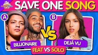  SAVE ONE SONG ️ Best Collabs vs Solo Hits  | Music Quiz