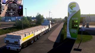 Kassel to Magdeburg - Euro Truck Simulator 2 | Steering wheel gameplay