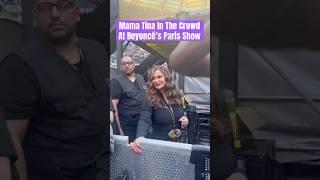 Man Tina in the crowd at beyonce Paris show for the cowboy carter tour #beyoncealwaysonbeat