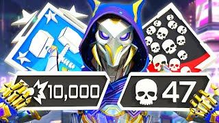 ASH RECORD 47 KILLS & 10K DAMAGE IN ONE GAME (Apex Legends Gameplay)