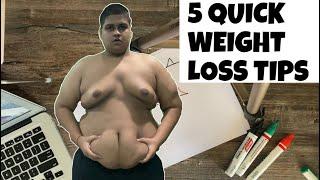 5 WEIGHT LOSS TIPS THAT SAVED MY LIFE  | BEGINNERS GUIDE