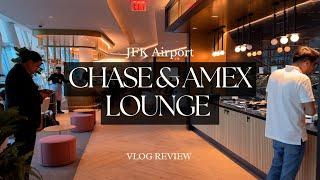 JFK Chase Sapphire Lounge + Centurion AMEX Speakeasy | VLOG REVIEW