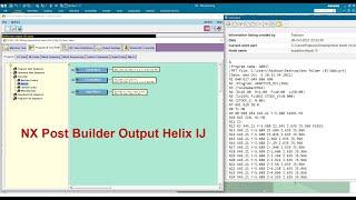 NX Post Builder Output Helix IJ