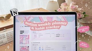 ️ notion weekly plannertutorial