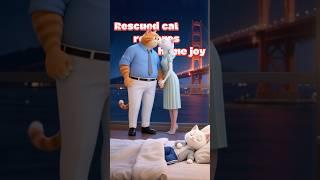 Rescued cat restores home joy.#funny#cute#cartoon#lovely#aicat