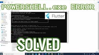 Powershell executable not found flutter doctor error solved