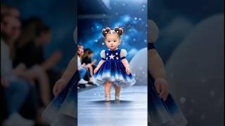 Chubby Baby Struts the Runway in Style! | Trendy Baby Fashion #shorts #youtubeshorts #babygirl