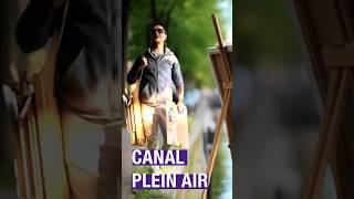 Painting Amsterdam's Canal and Boats En Plein Air