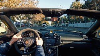 POV Driving Porsche 718 SPYDER Following a Mclaren 675LT