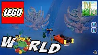 LEGO Worlds Update 6, Гигантский, Красивый, Великолепный Морской Биом.