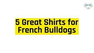 5 Great Shirts for French Bulldogs - Geek Dog