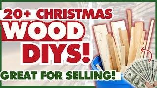 20+ Wood DIY Decor Projects for Christmas & Winter | Scrap Wood DIYS that SELL!