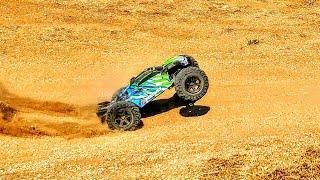 TRAXXAS E-Revo 2.0 VXL Electric Monster Truck Track Day Speed Big Air Jumps and FREESTYLE