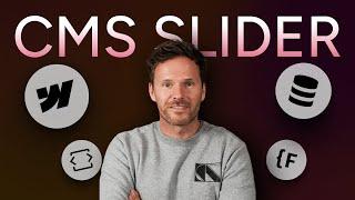 Webflow CMS Slider Tutorial  [EASIEST nocode solution with FINSWEET CMS Slider]