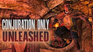 CONJURATION ONLY - unleashed - a one skill only build - Skyrim AE legendary survival playthrough